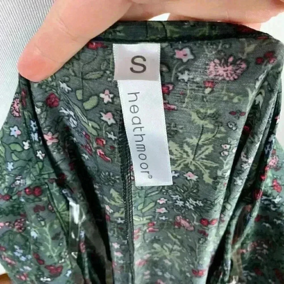 New Heathmoor womens dress size S green floral - Picture 7 of 7